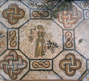 (detalle) del suelo de la Basílica Cristiana Primitiva de Aquileia, Udine de Unknown